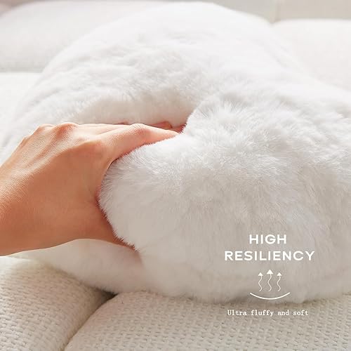 Miniatura 4 de YRXRUS Almohadas de corazón, almohada en forma de corazón, almohada blanca con forma de corazón para regalos, almohadas con forma para ella, niños,