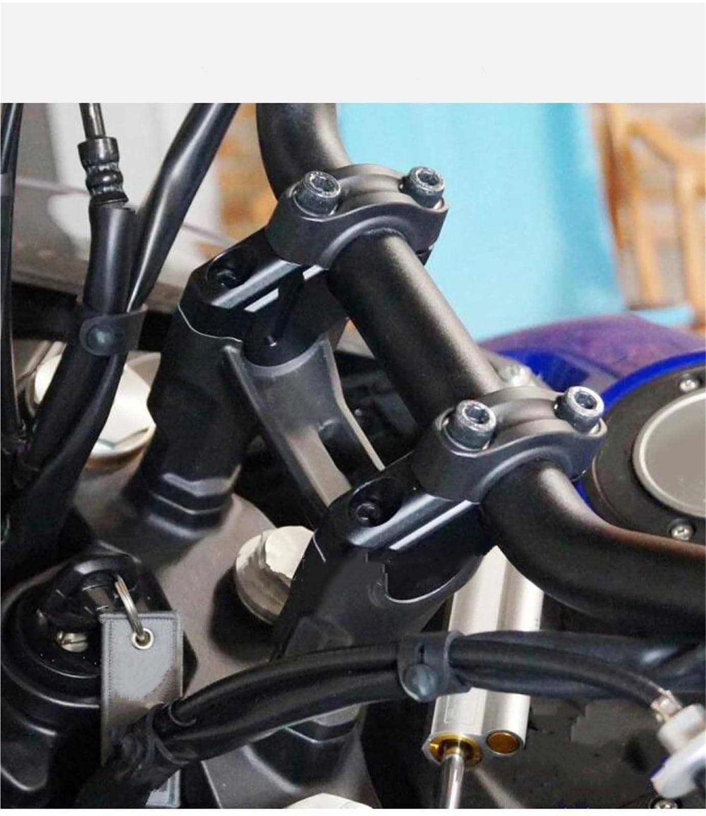 Élèment Liaison Guidon Adaptateur De Fixation pour Guidon De Moto, Rehausseur De Guidon pour Y&amaha Tracer 9 GT 2021-2025 Support Guidon
