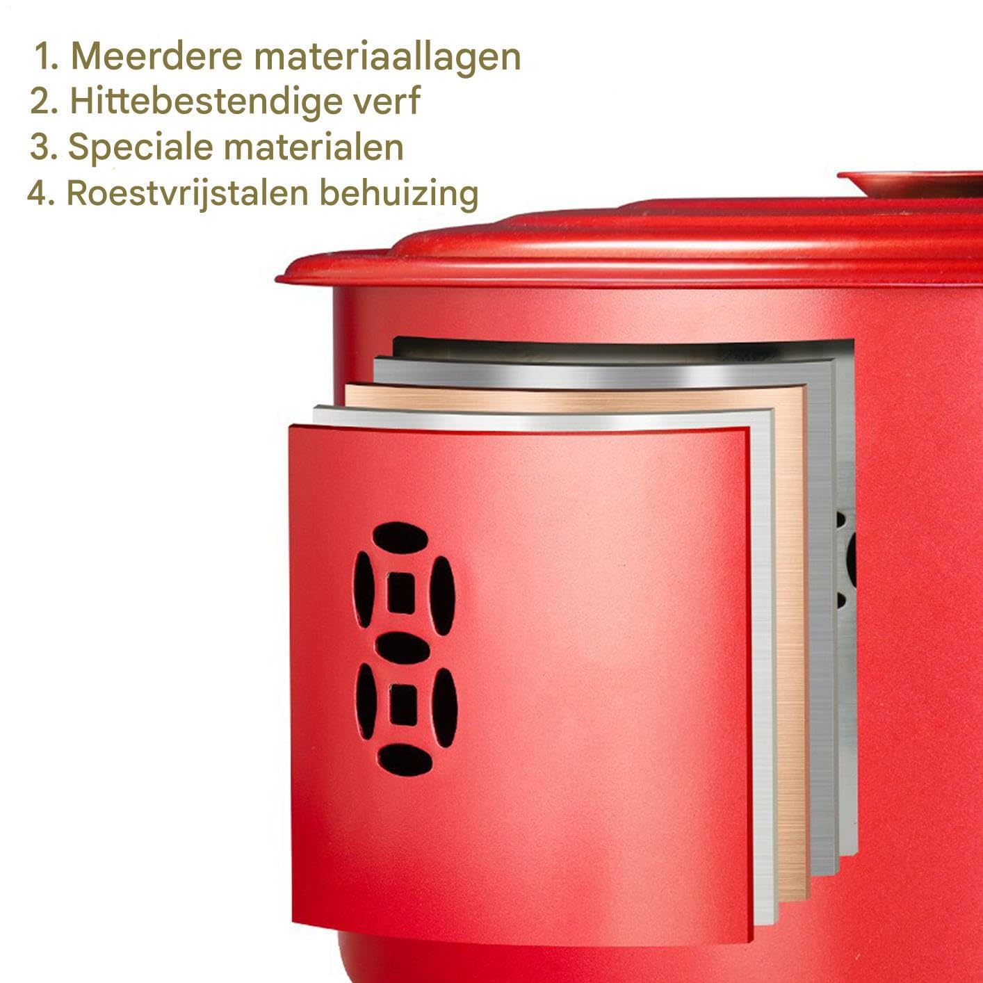 Feu de feu, Cage à feu extérieure en métal, brûleur pour déchets de Bois, Design perforé pour Un Flux d'air Maximal, y Compris Le Couvercle de sécurité Anti-étincelles, Fournitures de