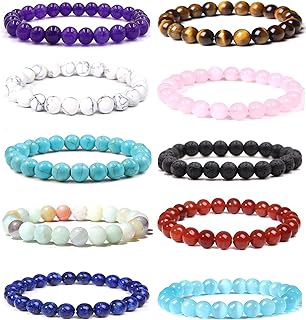 Pulsera De Piedra De Lava Para Hombre