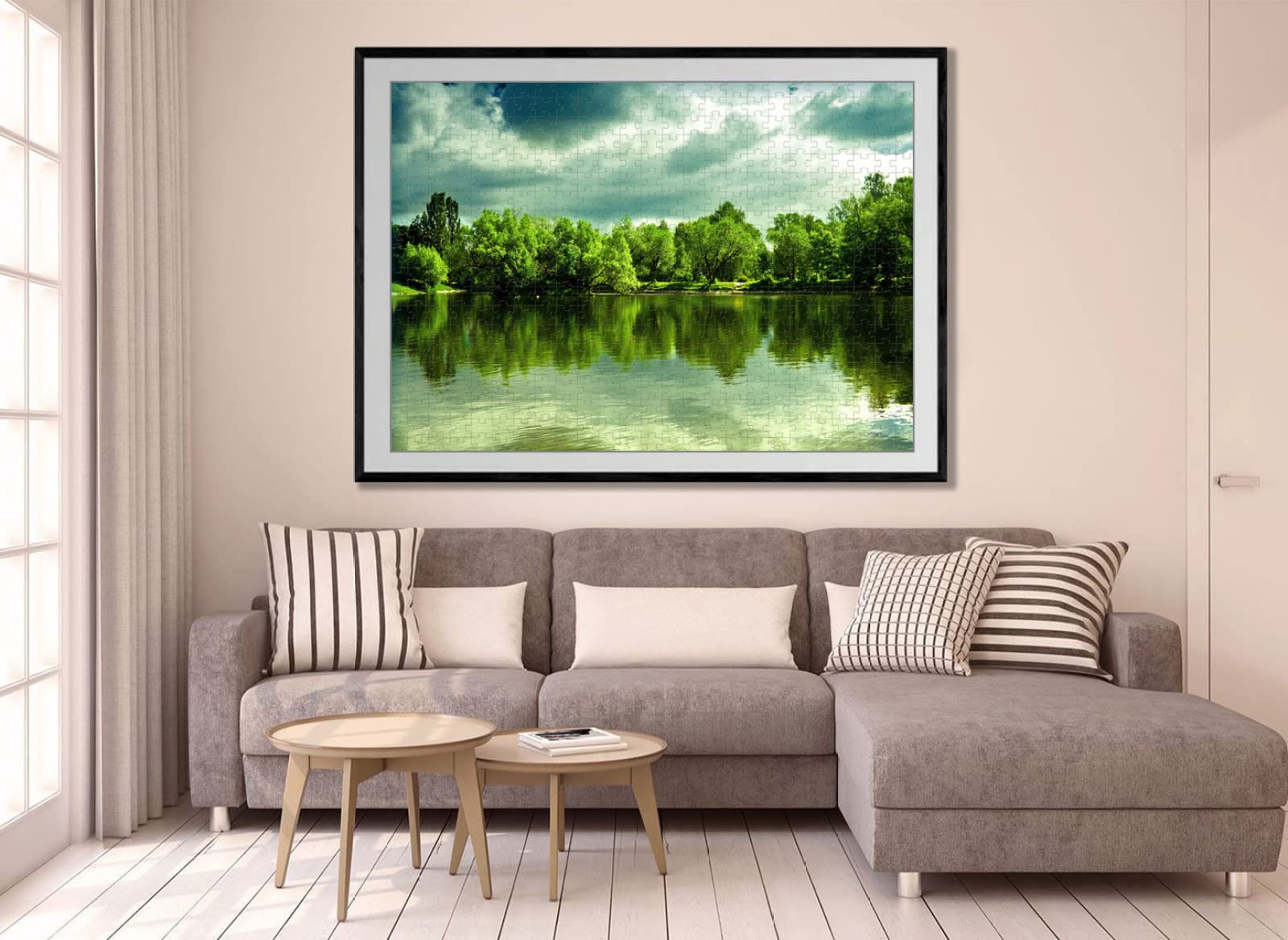 Puzzle in legno per adulti da 7000 pezzi con vista sul lago, regalo per il tempo libero, intrattenimento, decorazione per feste