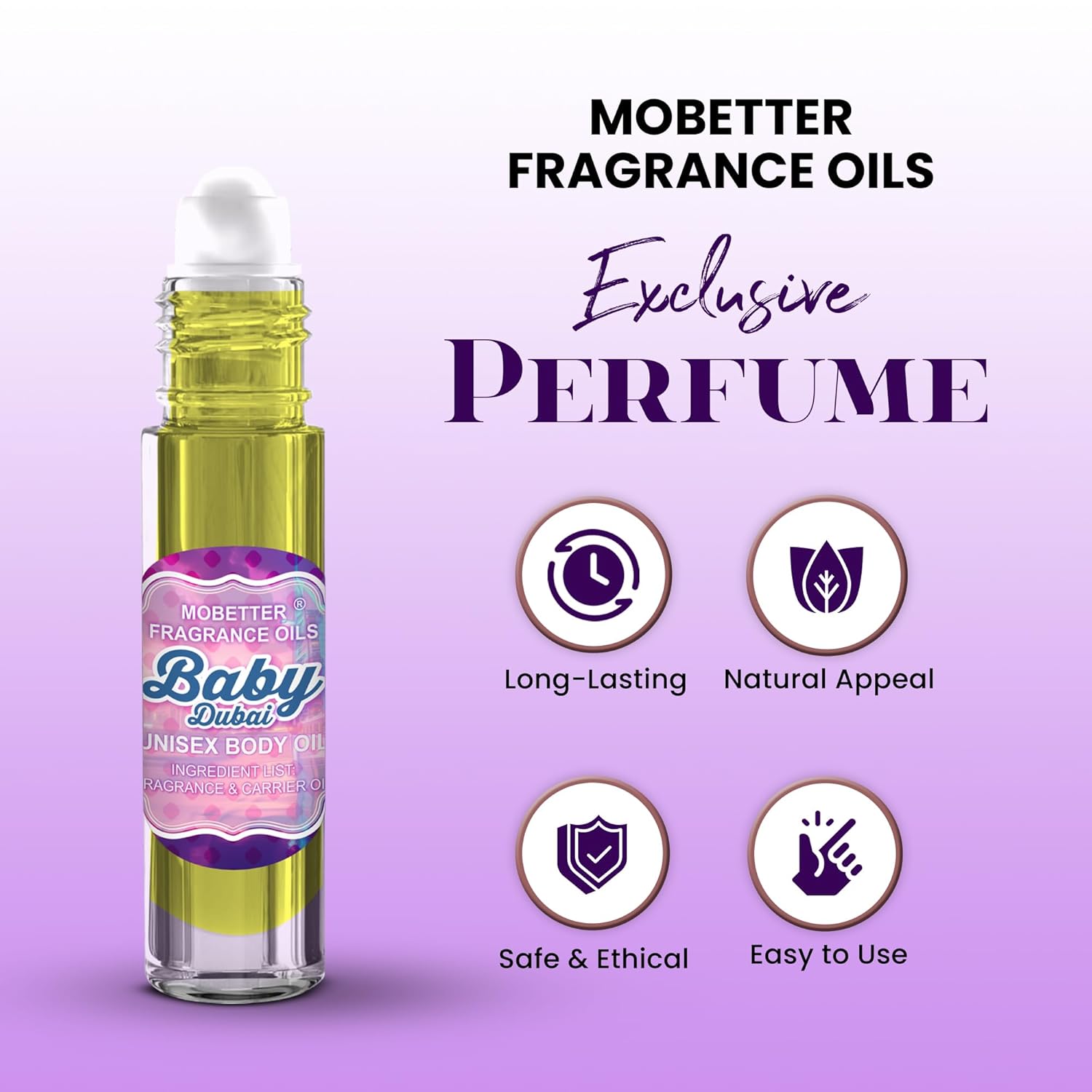 MOBETTER FRAGRANCE OILS Baby Dubai Fragrance Body Oil for Unisex - Image 3