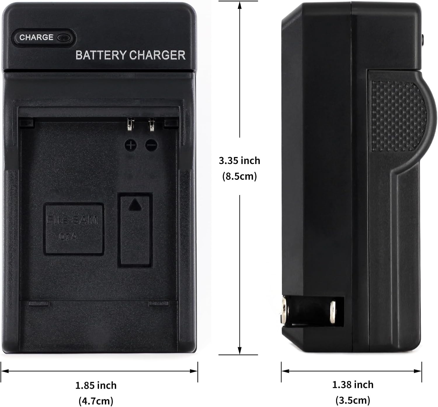 Norifon SLB-07A Wall Charger for Samsung PL150, PL151, ST45, ST50, ST500, ST550, ST560, ST600, TL100, TL210, TL220, TL225, TL90 and More with Foldable Plug