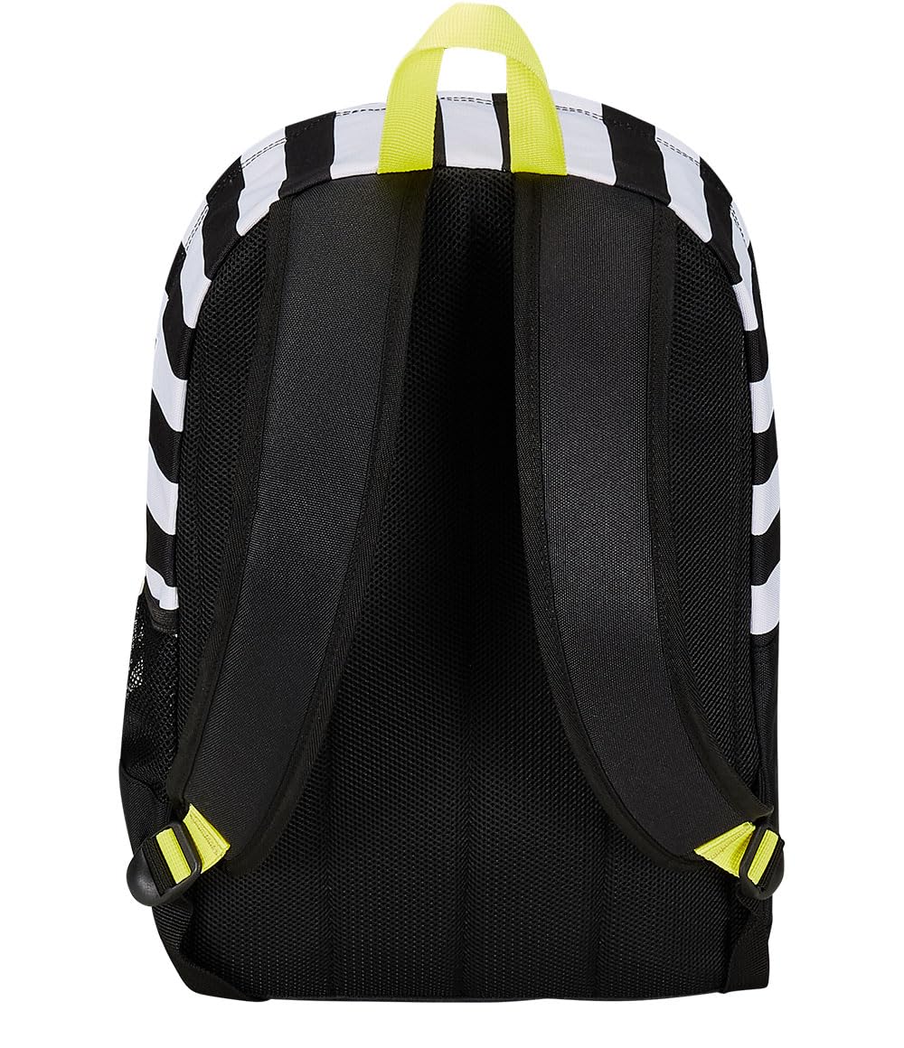 Seven Zaino Scuola Estensibile F.C. JUVENTUS Calcio -WIN IS THE RULE, Bianco Nero - Zaino Doppio Scomparto Sdoppiabile Tramite Zip e Con Tasca Porta Borraccia, Zaino Bambino