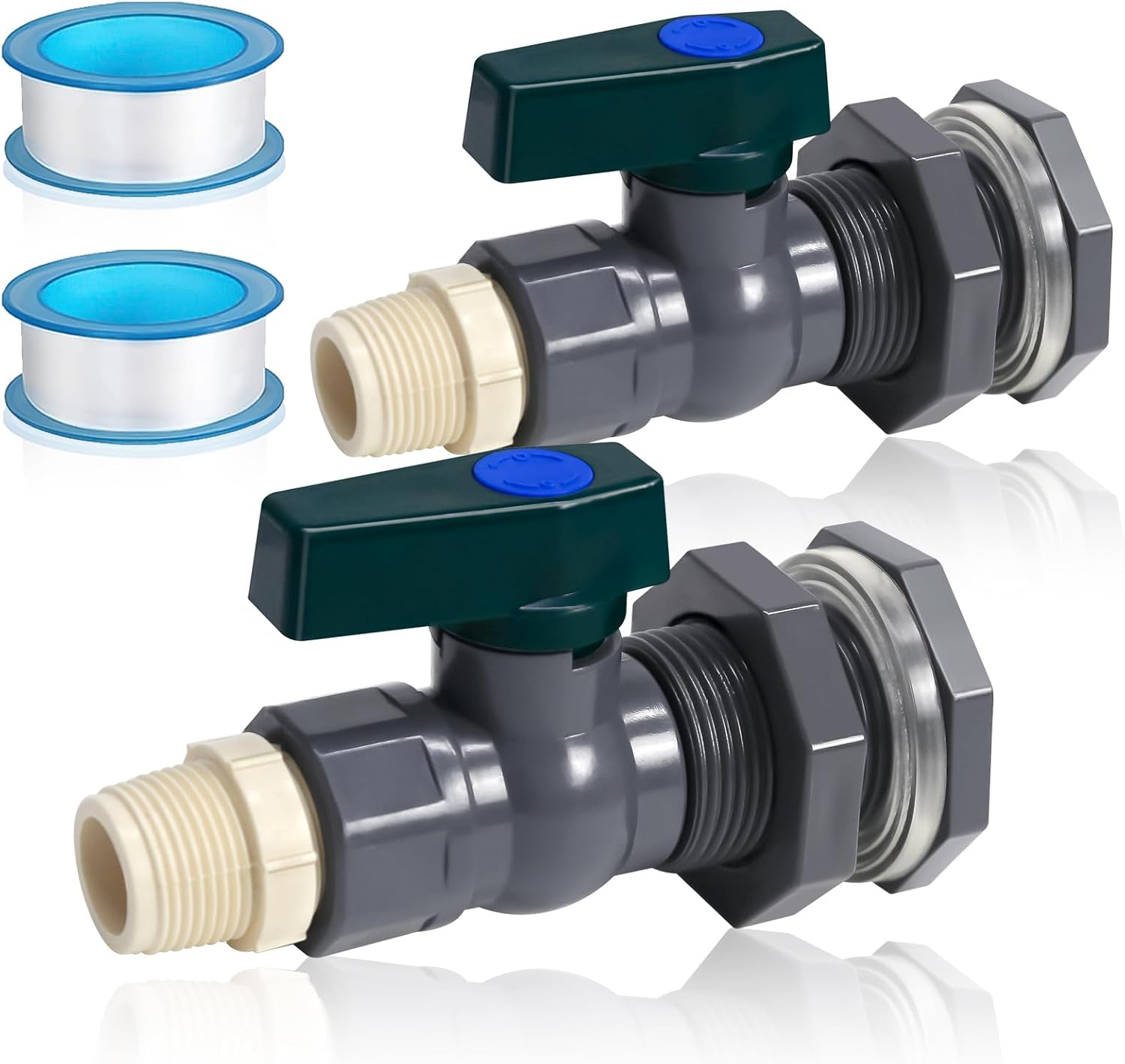 Rain Water Barrel Spigot Kit 2 Pack Rain Barrel Connectors Overflow