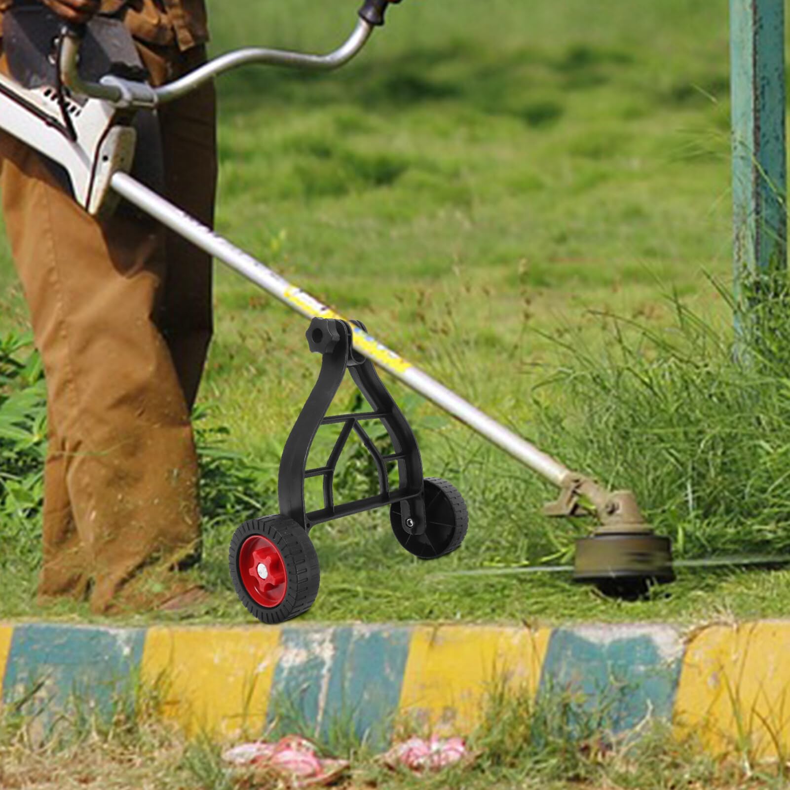 Rasentrimmer Stützräder - Verstellbare Hilfsräder Für Mäher Und Trimmer