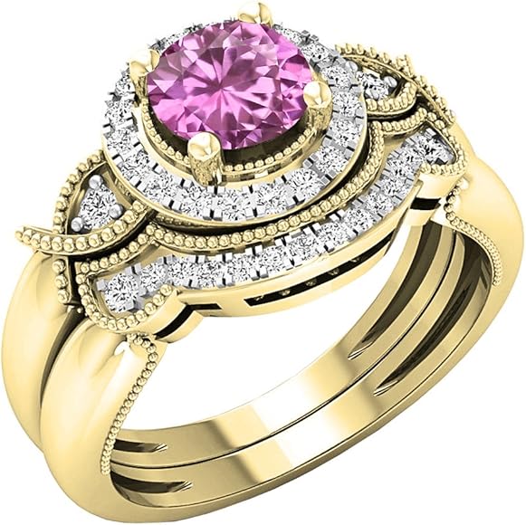 Amazon.co.jp: Dazzlingrock Collection レディース 10Kイエロー 
