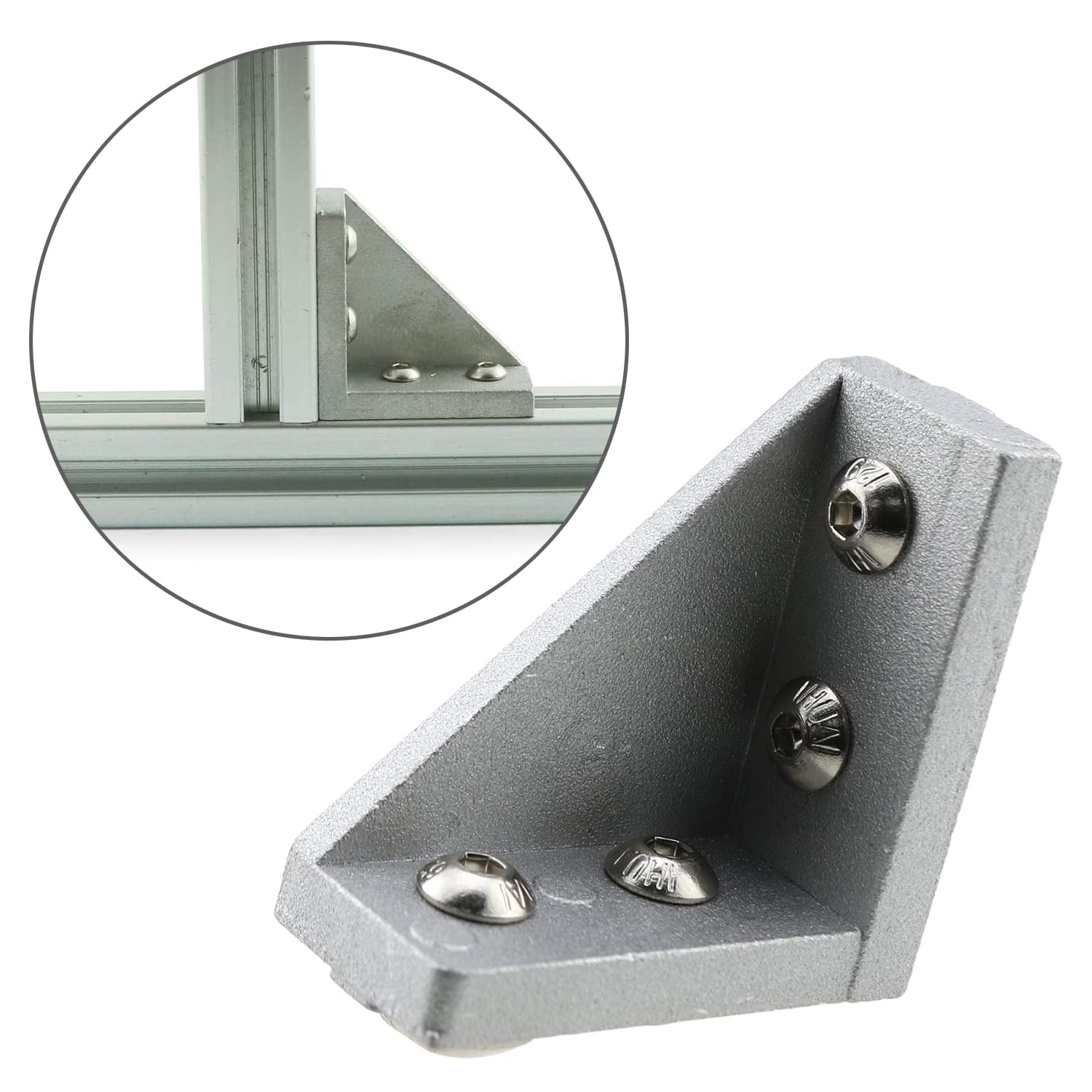 2040 Corner Fitting Angle E-outstanding 4Sets 20x40 L Aluminum