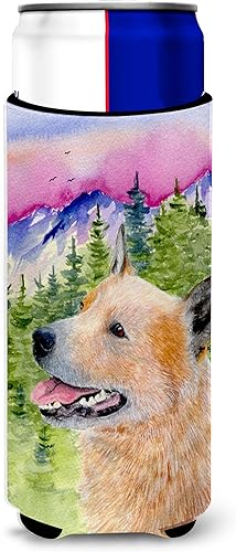 Caroline's Treasures SS8335MUK Perro de ganado australiano Ultra Hugger para latas delgadas puede enfriar la manga Hugger Lavable a máquina Funda de