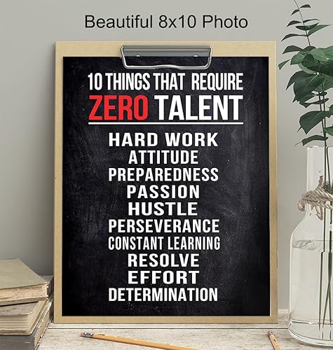 Vista 4 de Motivational Wall Art - Inspirational Office Wall Decor - Motivational Office Art - Motivational Poster, 8x10 - Entrepreneur Artwork - Inspiring