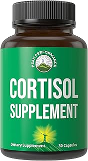 5-in-1 Cortisol Supplement for Women & Men. Lower High Cortisol with Ashwagandha, Rhodiola Rosea, L-Theanine, Phosphatidylserine, Magnolia Bark. Calm Relaxation, Balanced Energy, Vegan Supplements