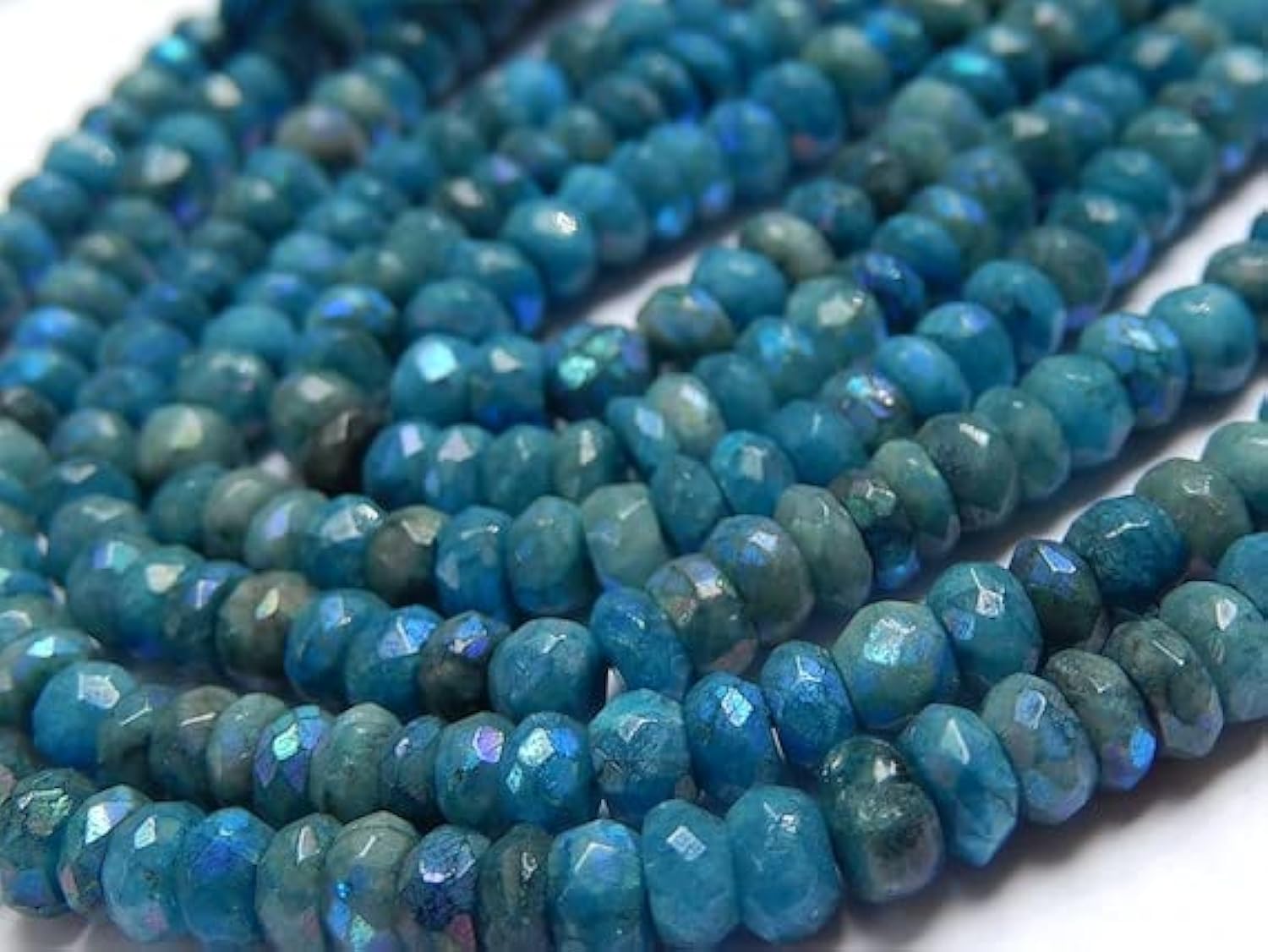 Chrysocolla perle facettée de 5mm pour créer vos propres bijoux bohèmes d'été