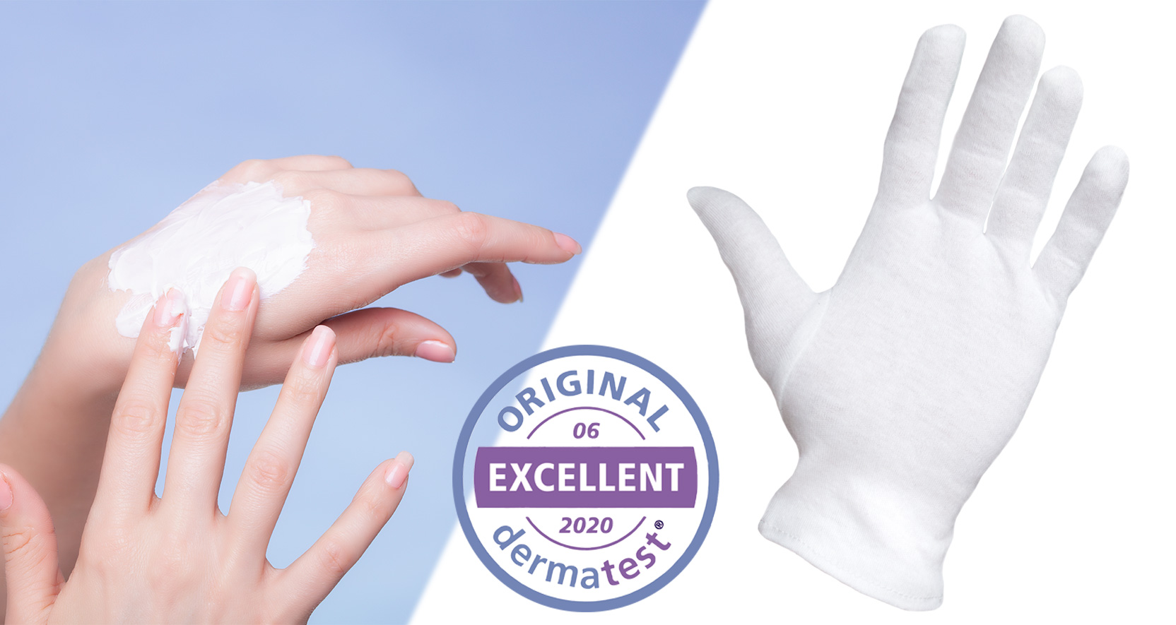 Well B4® Dermatest: Zeer goed - Care katoenen handschoenen, beschermende handschoenen van 100% katoen, zachte tricothandschoenen, 3 paar, wit - Image 8