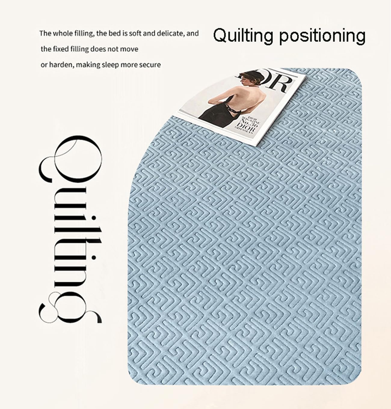 Colcha para Cama(Disponible En Varios Tamaños), Acolchado Fino, Suava, Colcha Cubre Cama Multiusos, Cubrecama para Todas Las Estaciones,Light Green,215 * 240cm