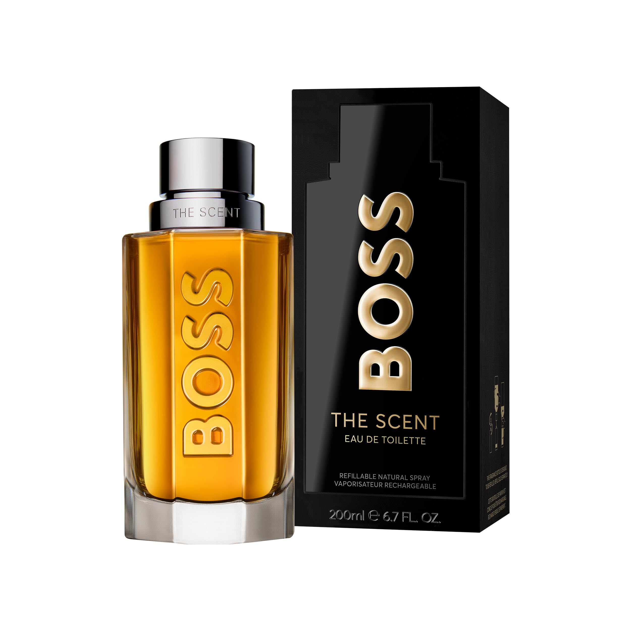 BOSS The Scent Eau de Toilette – Fragancia Ambarina – Con Notas de Extracto de Jengibre, Acordes de Maninka y Cuero – Fragancia Duradera