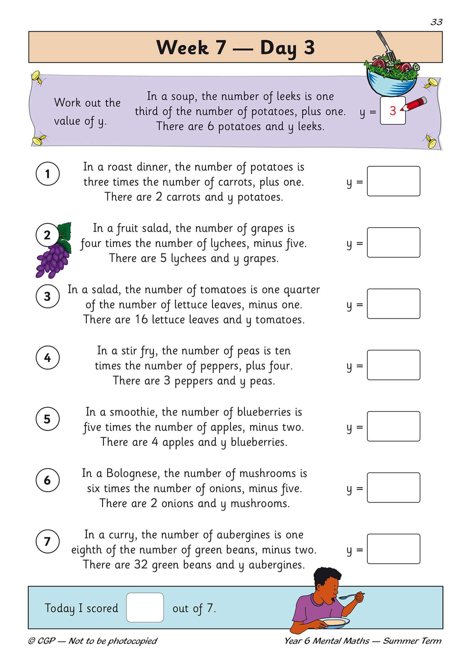 New KS2 Mental Maths Daily Practice Book: Year 6 - Summer Term (CGP KS2 Maths) - Image 7