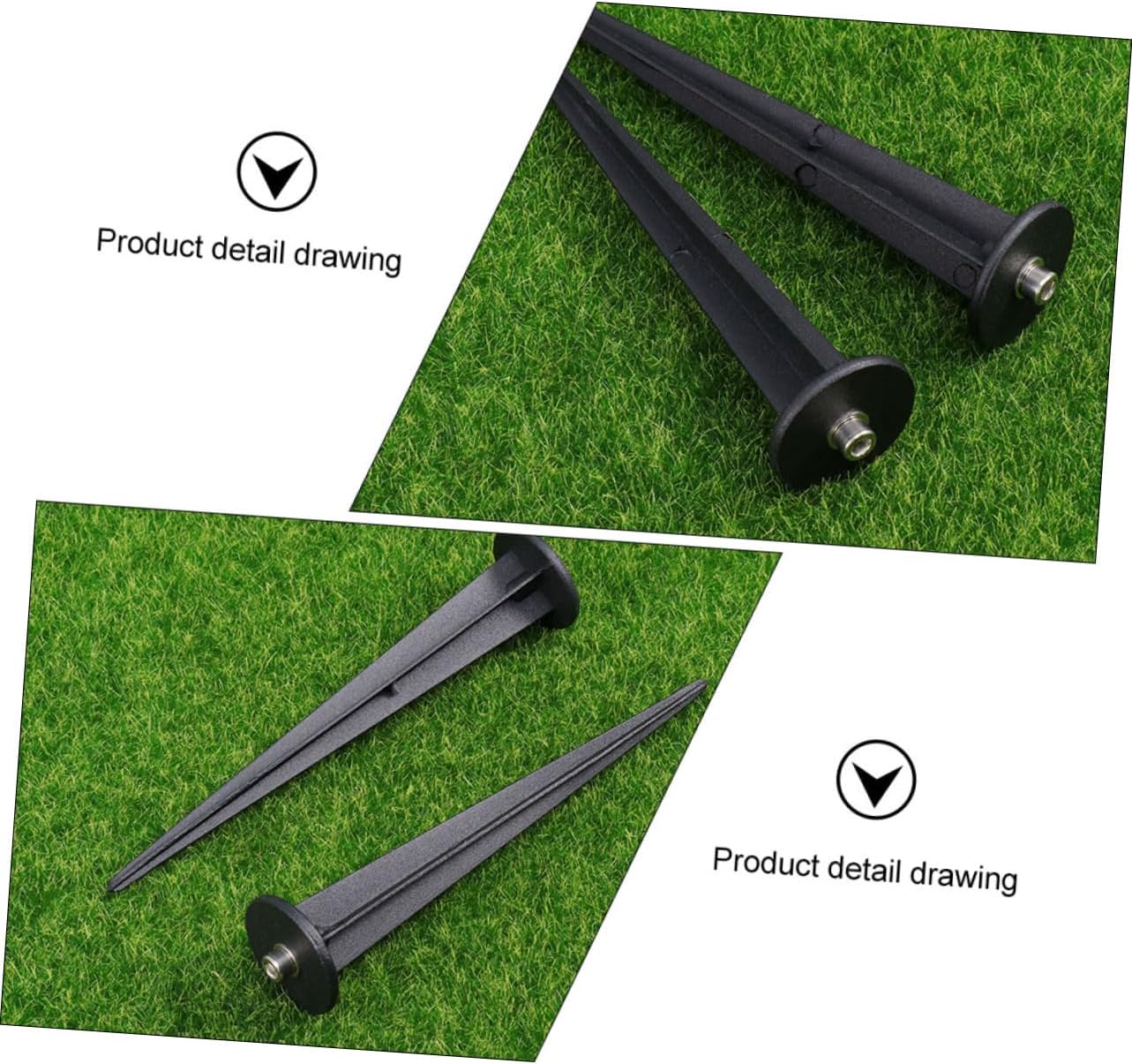 BESPORTBLE 40pcs Ground Spike Stakes for Landscape Lighting Easy Installation Lawn Lamp Accessories Weather-Resistant Design for Garden Lighting Setup