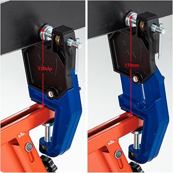 XCMAN Alpine Ski Vise PRO For Ski Tuning and Waxing Adjustable Angle and Height Durable and Stable - Jaw opens up to 105mm