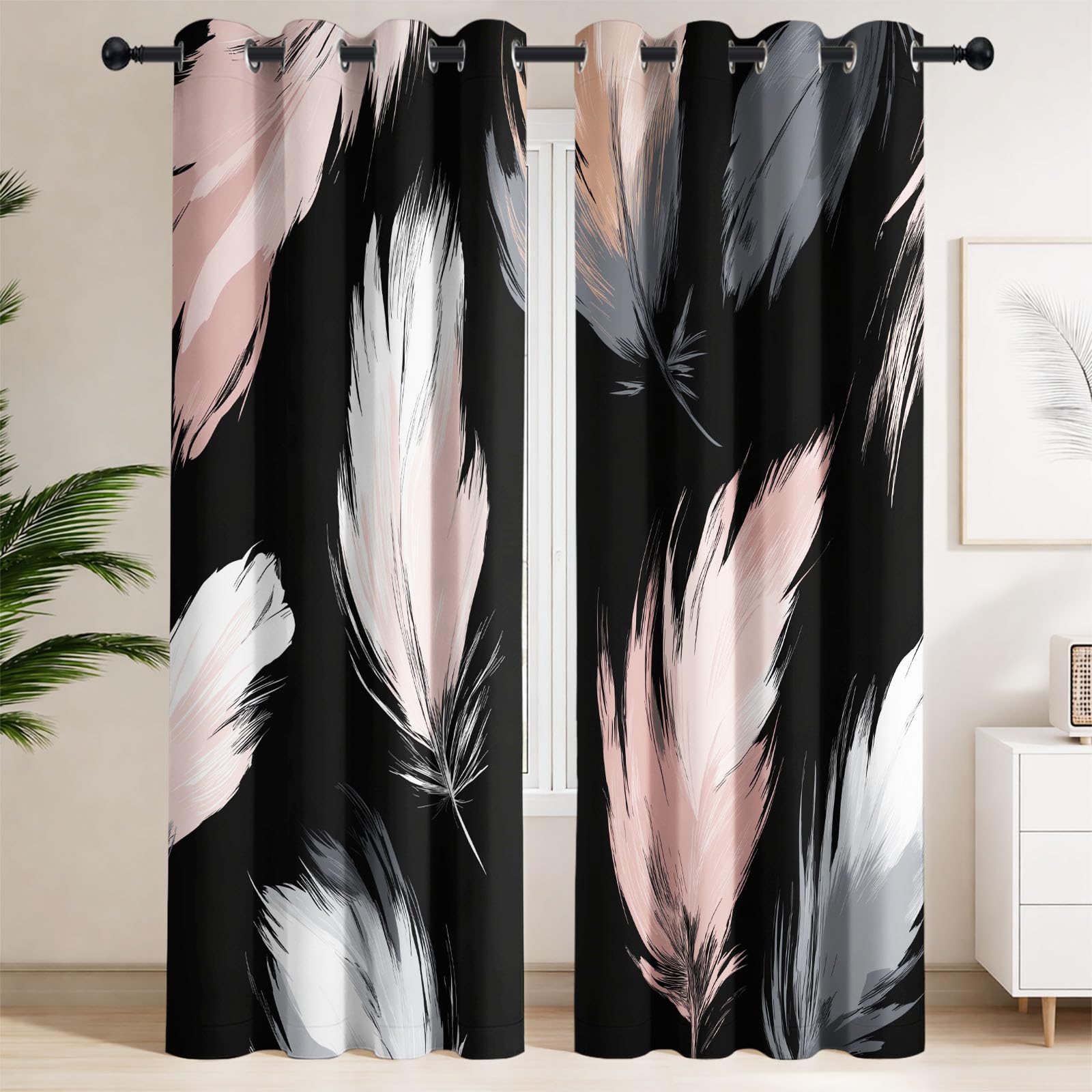 Générique 140L x 800H CM Rideau à œillets Naturel Réaliste Sauvage Animal, Rideaux isolants Thermiques Oeillets Occultants Rideaux pour Salon, Chambre et Chambre d'enfants, 2 Panneau