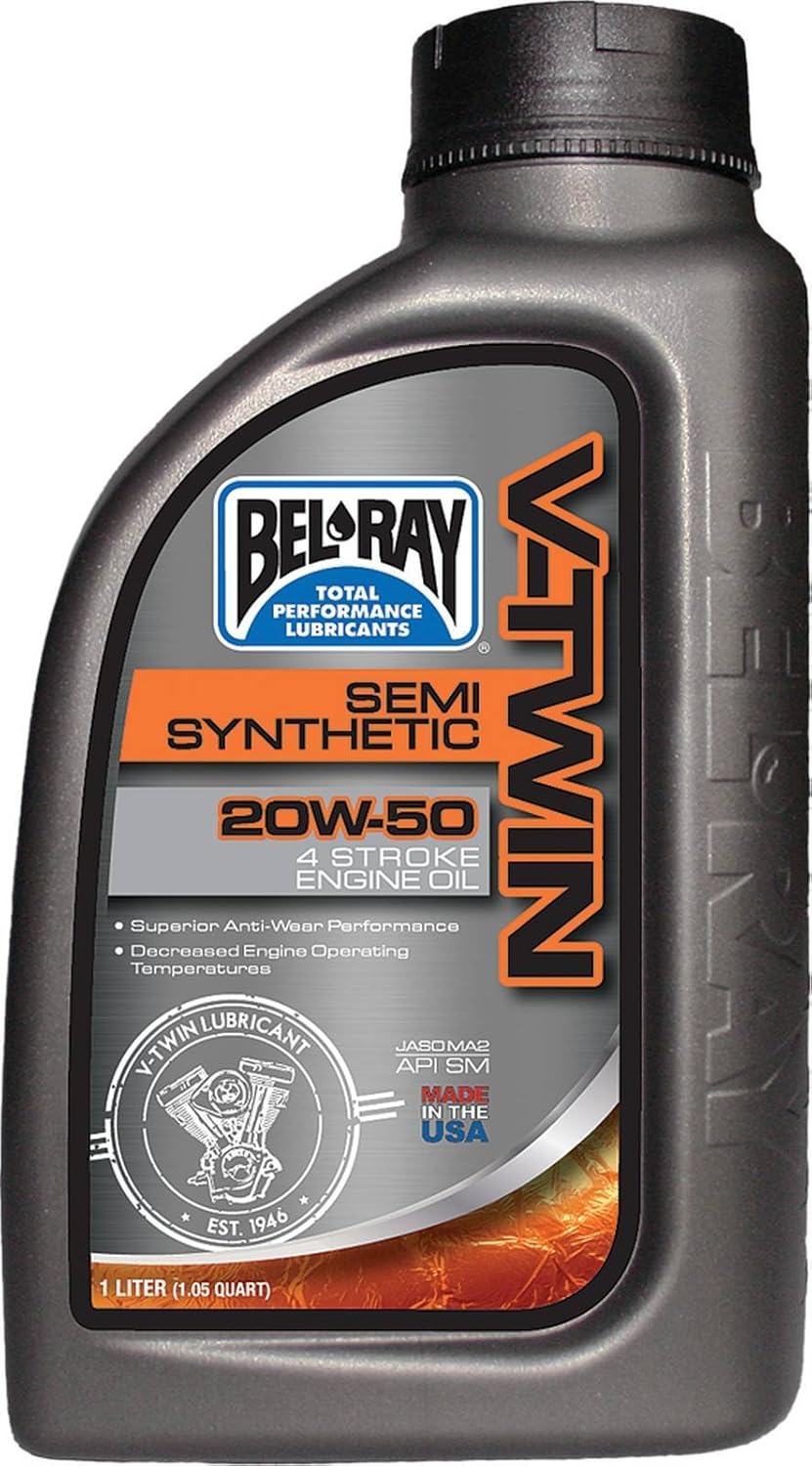 Bel-Ray V-Twin Synthetic Motor Oil 20W50 – 1L. 96910-BT1 Bel-Ray V-Twin Synthetic Motor Oil 20W50 – 1L. 96910-BT1