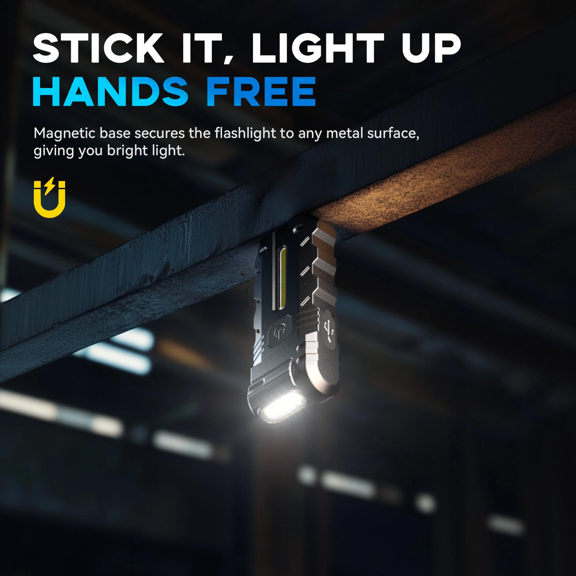 Pocket Flashlight 400 Lumens Dual Light Sources Mini Flashlight With Rgb I.29240914 - View #3