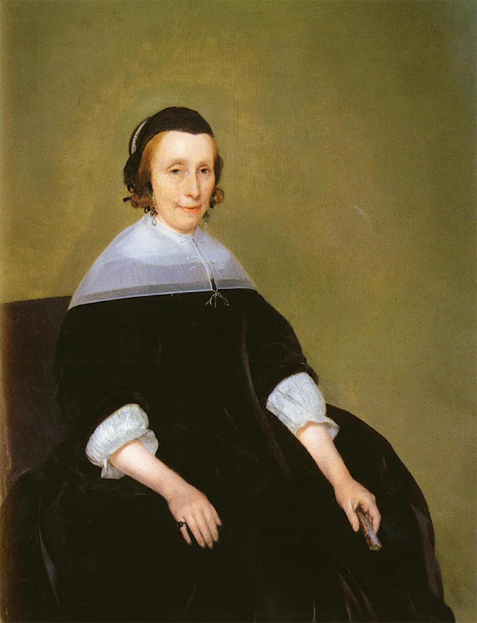 POSTERIIk Vintage Print Pop Art Landscape Artwork Portrait of a Lady by Gerard Ter Borch Art Prints for Office Home Decor 60x90cm
