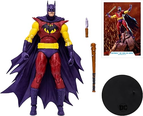 Miniatura 4 de McFarlane Toys, DC Multiverse Batman of Zur-En-Arrh - Figura de acción de 7 pulgadas con 22 partes móviles, figura coleccionable de DC Batman con