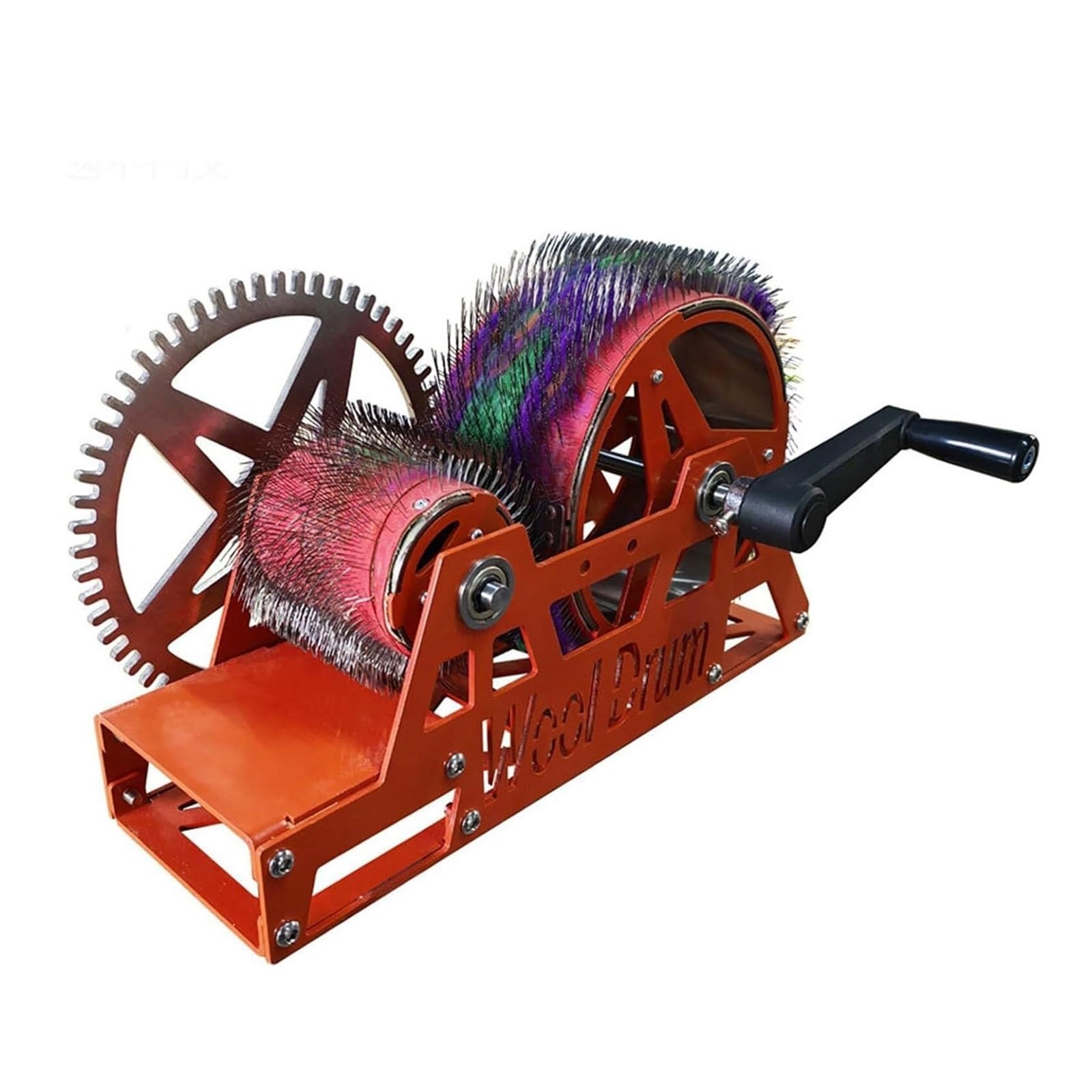 Jybnbbe As Shown Felt Drum Carder For Wool, Fast Color Mixing And Combing Machine, Diy Craft Tool For Spinning, Making Felt Animals And Handmade Projects