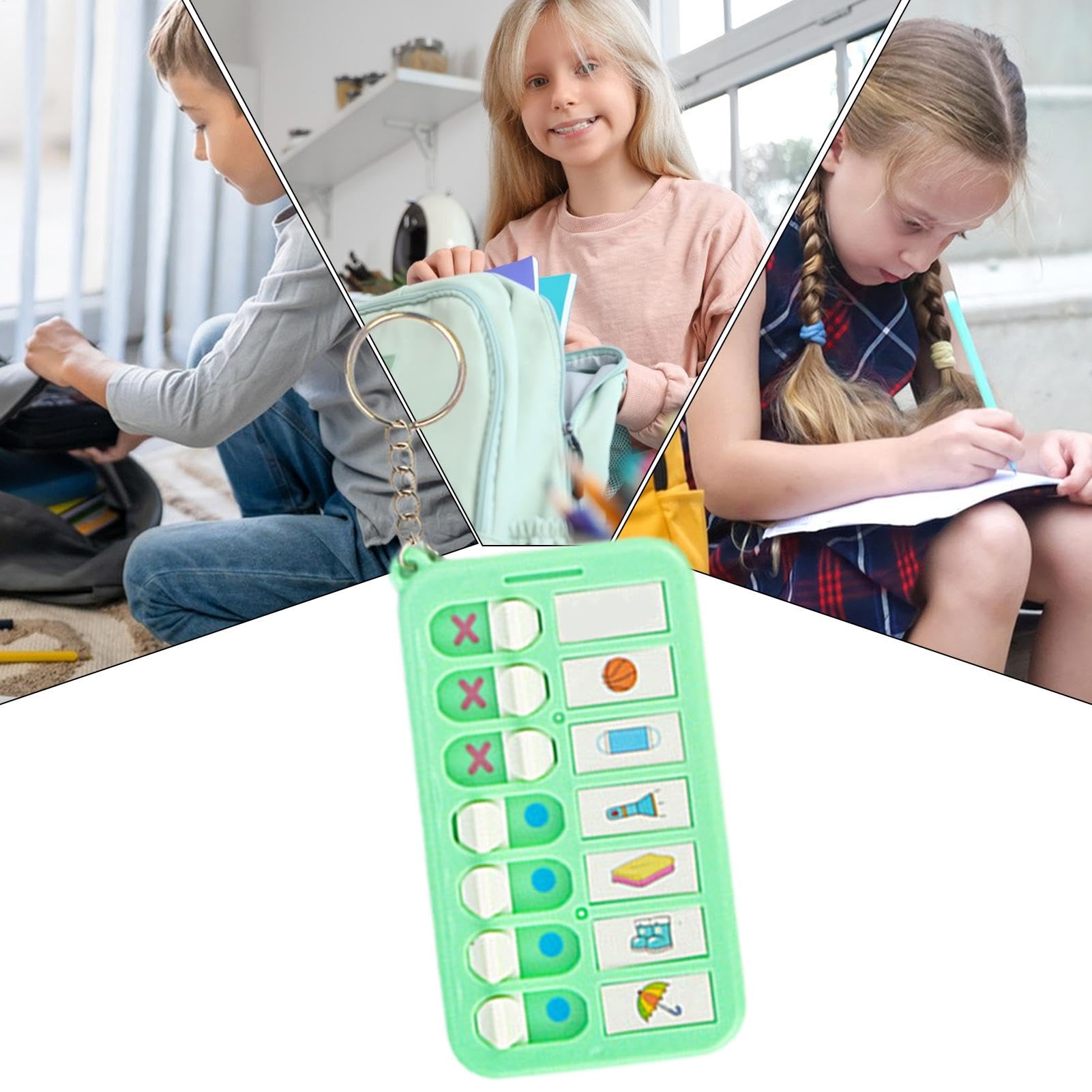 Bedtime Checklist dla dzieci, Small Chore Harmonogram rutyny, dzieci Wykres rutyny na dobranoc, kieszeń dla dzieci, wykres rutyny dziecięcej z łańcuchem, dla dzieci Codzienny Chore na plecaki i torby