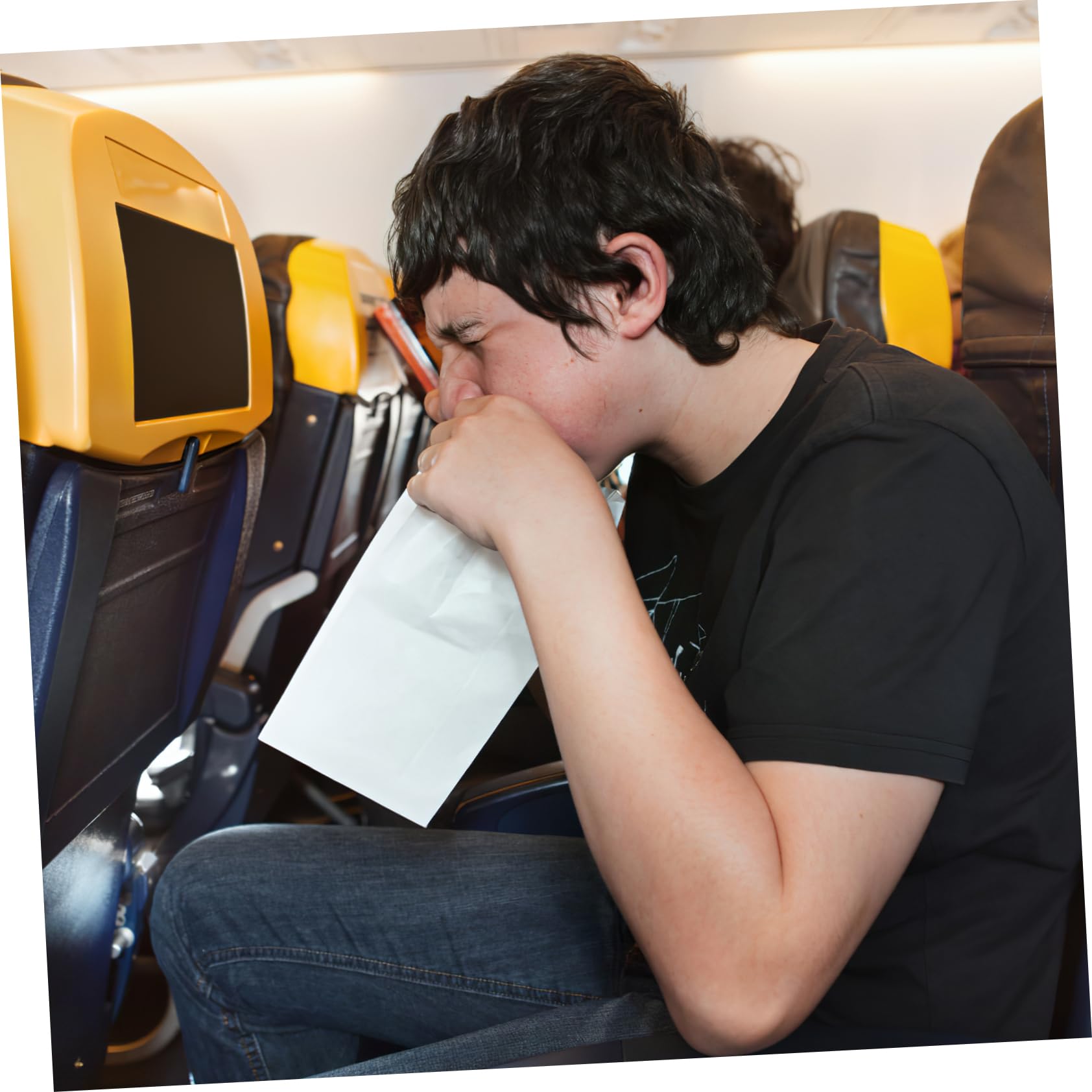 Amosfun 20 Stück Spucktüten - Auslaufsichere Reise-Kotzbeutel Für Auto & Flugzeug