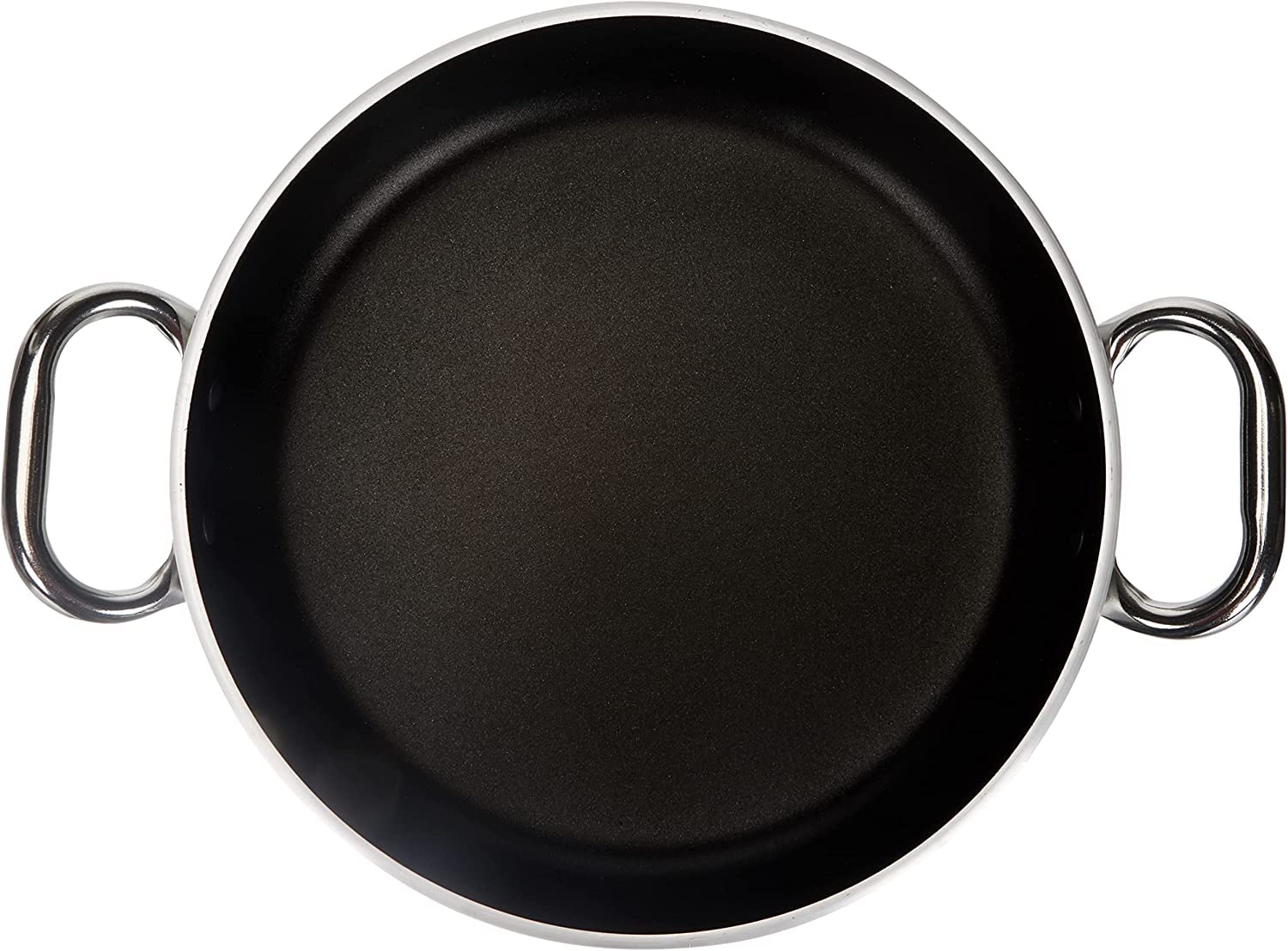 Pentole Agnelli FAMA10SEL36 Select Tegame in Alluminio, 2 Manici in Acciaio Inossidabile, 36 cm, Argento