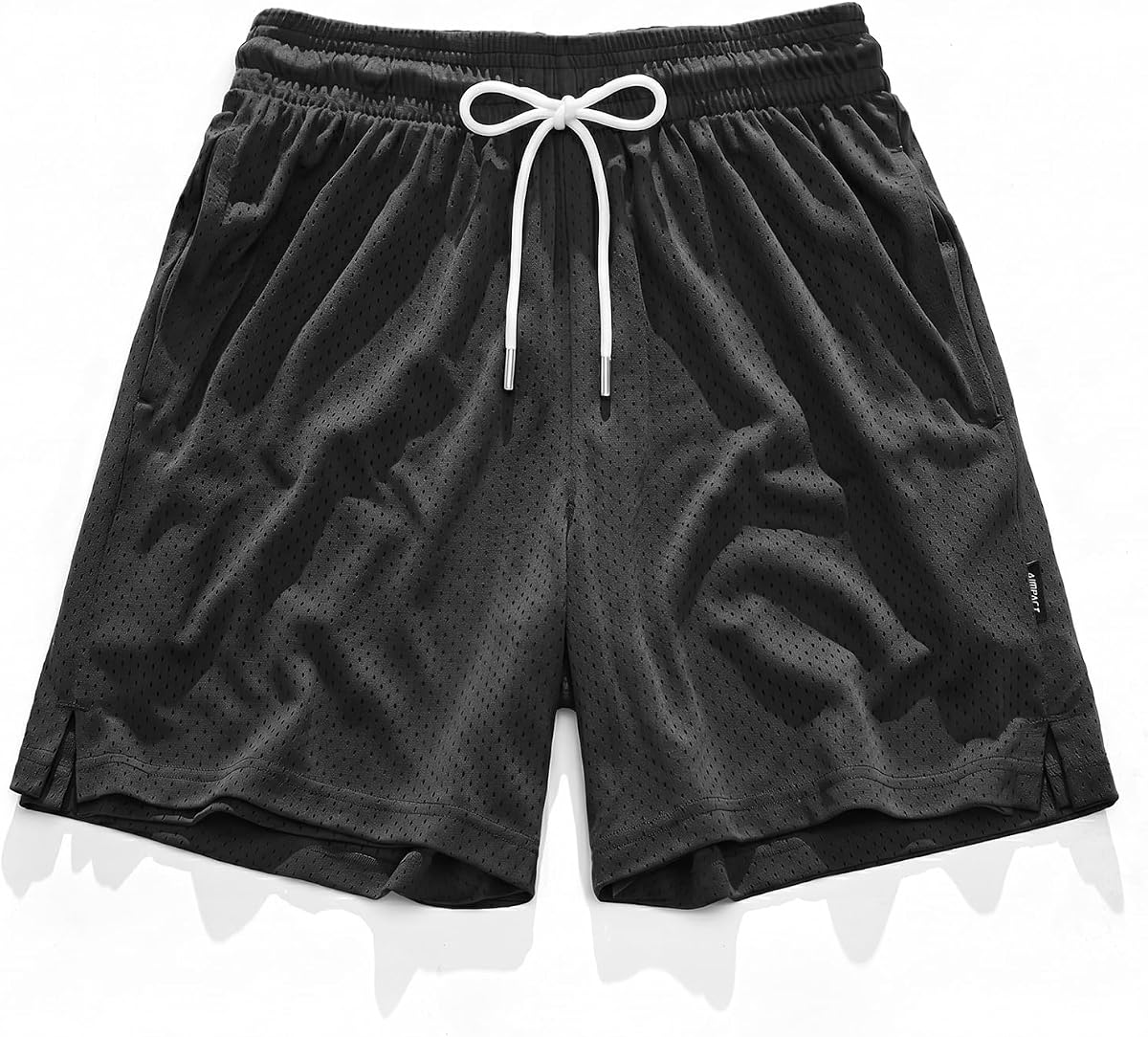 AIMPACT Men's Mesh Basketball Shorts 7" inseam Double Layer