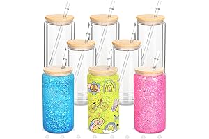 Create a Winter Wonderland with Our 8 Pack 16 Oz Sublimation Snow Globe Tumbler!