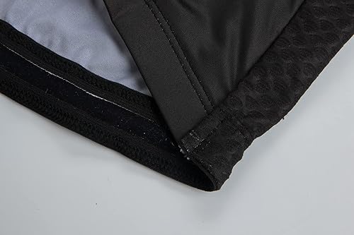 Miniatura 4 de GCRFL Camiseta de ciclismo para hombre, manga larga, camiseta de ciclismo de carretera, bolsillo con cremallera, ligera, ajuste profesional UPF 50+