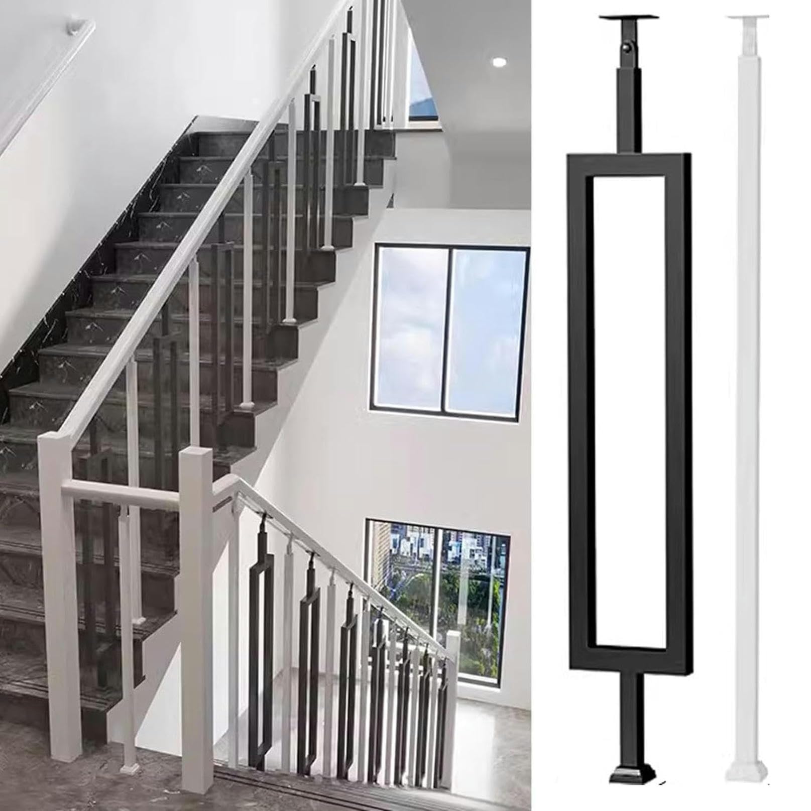 Columna de barandilla de piso elegante y balaustres de interior para proyectos hoteleros