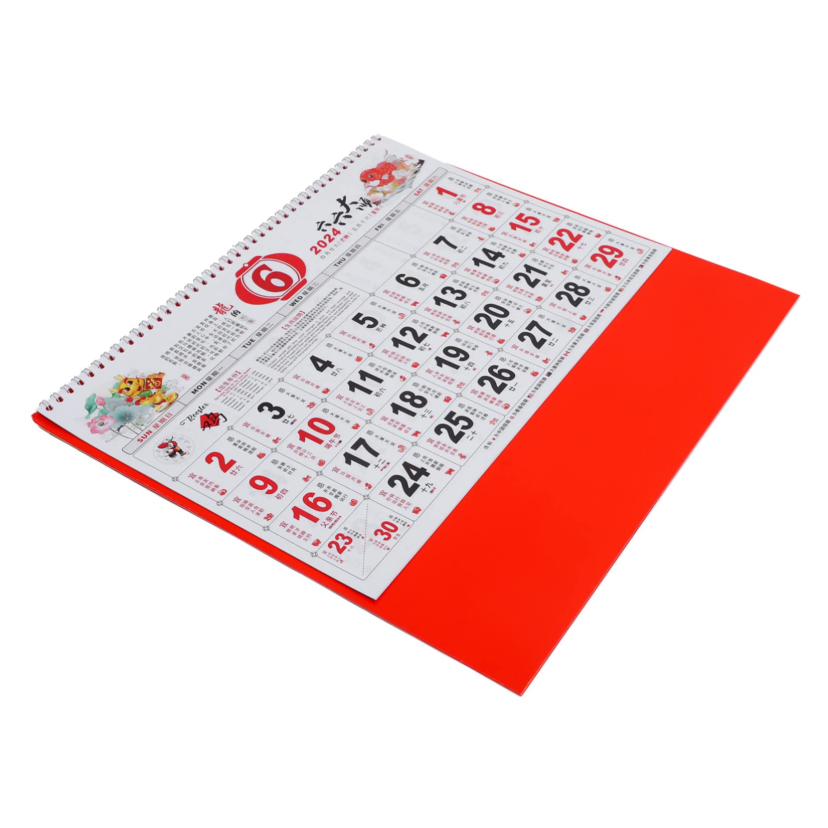 SEWACC 4stücke Hängender Wandkalender Mit Traditionellem Chinesischem Design Monatskalender Für Familie Und Büro Amerikanischer Feiertage Aus Hochwertigem Gefertigt