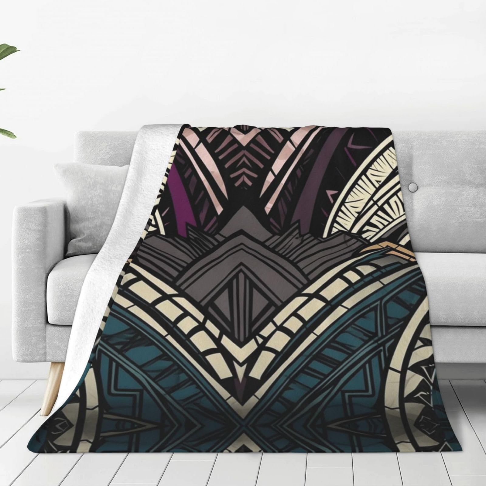 Couverture en micro polaire chaude et légère, plaid durable pour salon