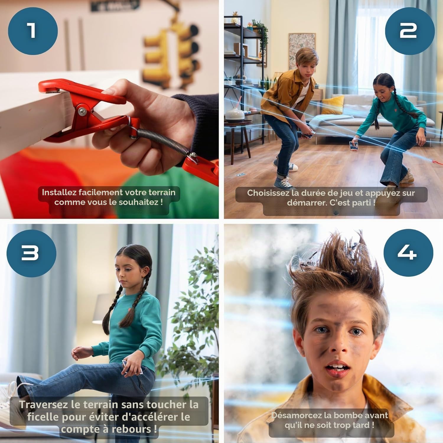 Chrono Mission Game – Le Jeu d'espionnage Ultime pour Enfants – Devenez Un véritable Agent Secret, croisez des Lasers et terminez Une Mission d'espionnage – Jouez avec des Amis ou en Solo – Ensemble