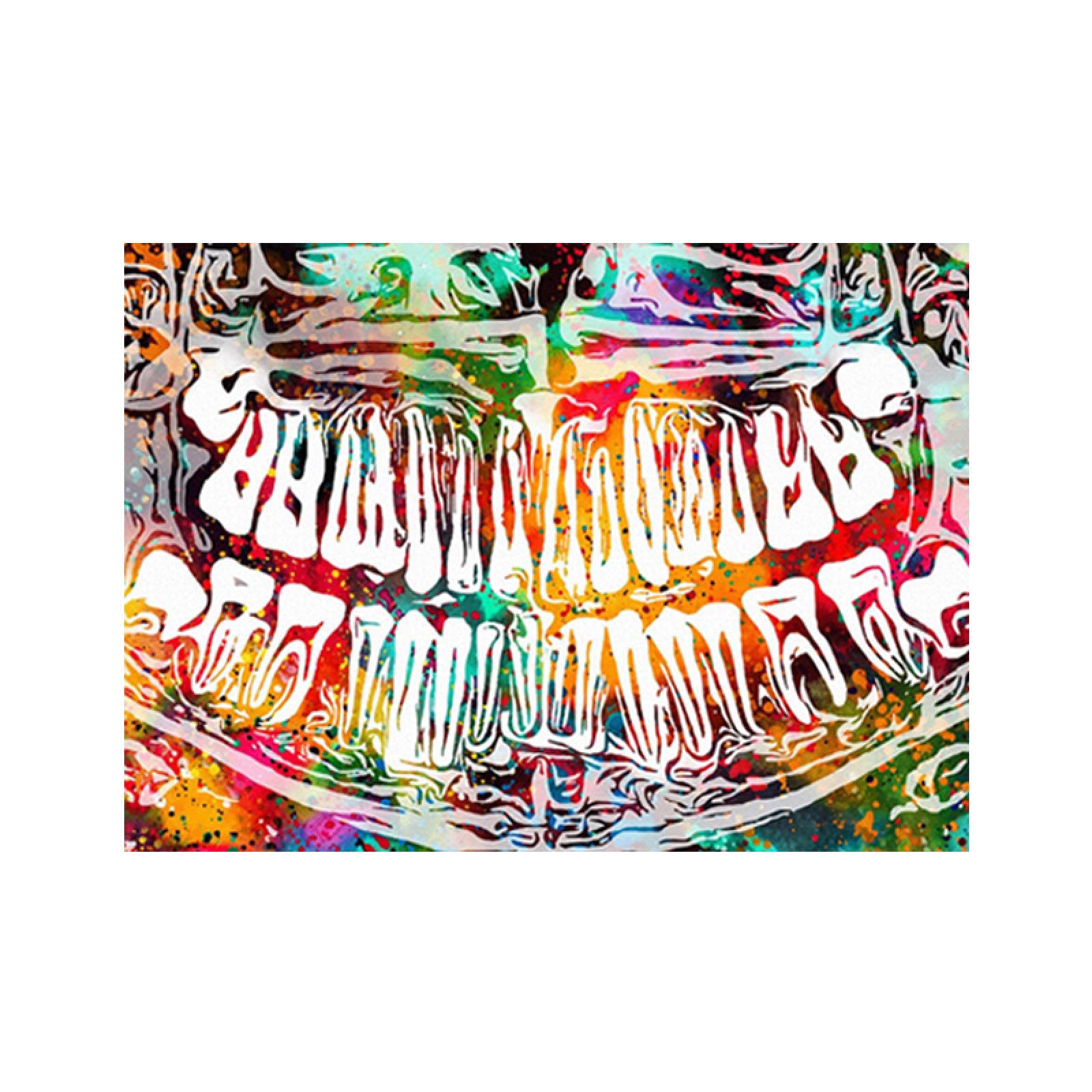 XIANGPEIFBH Bunte Zahn Lachen Dental Leinwand Malerei Moderne Zahnarzt Poster und Drucke Wandkunst Bilder für Heimtextilien 70x125cm (28''x49'') Innenrahmen
