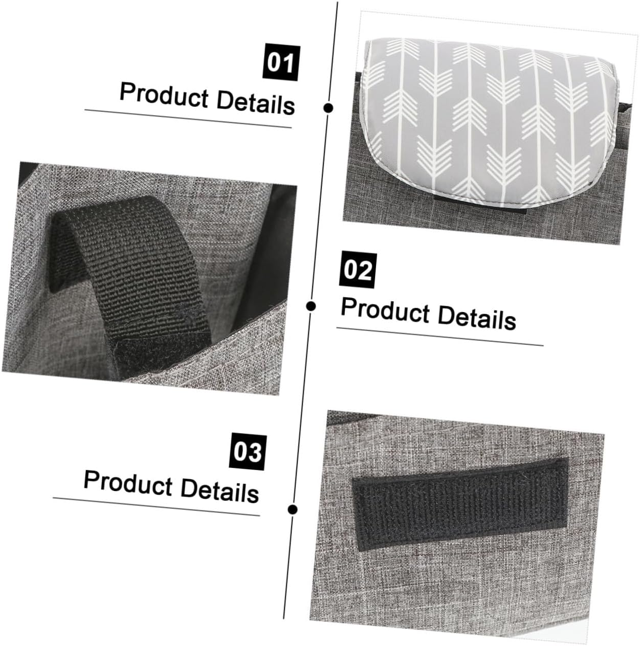 Stroller Organizer Bag for Baby Adjustable Storage Bag Straps Waterproof for Travel and Daily Use