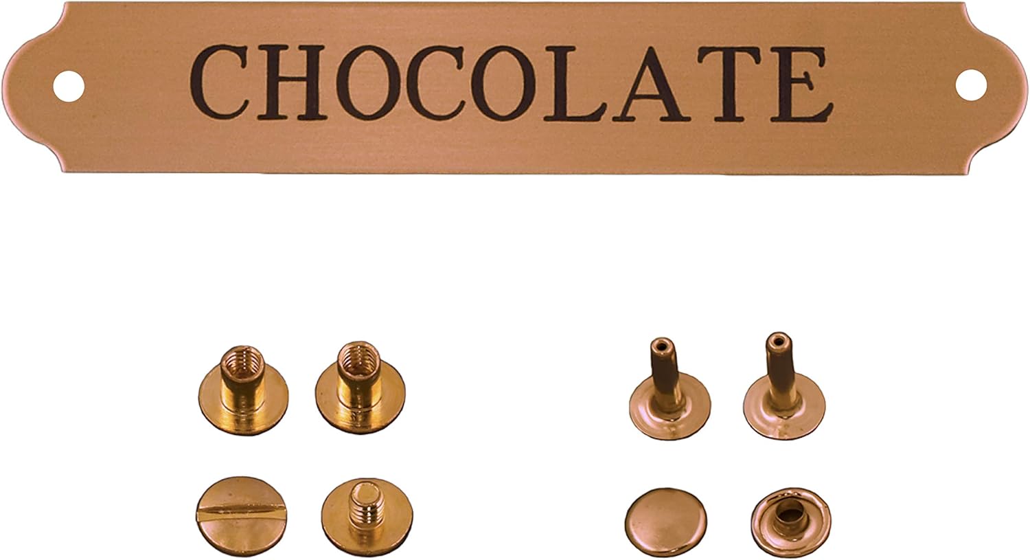 Halter Plate: 3/4" x 4.0" Solid Brass Rose Gold Finish