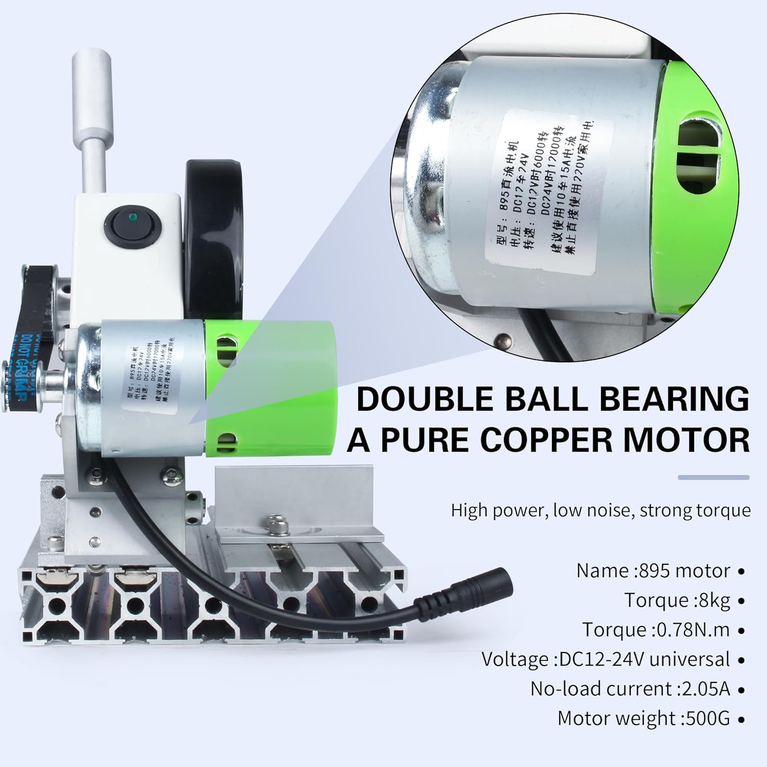 RATTMMOTOR 4" Mini Table Saw Q89-5 Multipurpose Portable Small Hobby Table Saw Cutting Machine 110V-220V, 0-45° Angle Adjustable, 895 Motor for Crafts