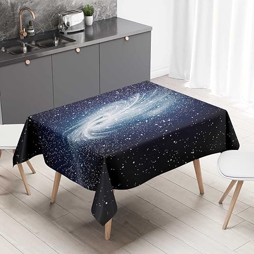 Outer Space - Mantel Redondo para Mesa De 4, color azul marino, mantel para fiestas de Navidad, 30 x 30 pulgadas