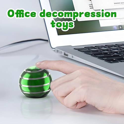 Miniatura 4 de Kryfa Juguete giratorio de escritorio cinético, juguetes para ansiedad para niños, niños y niñas, adultos, juguetes sensoriales para rellenos de
