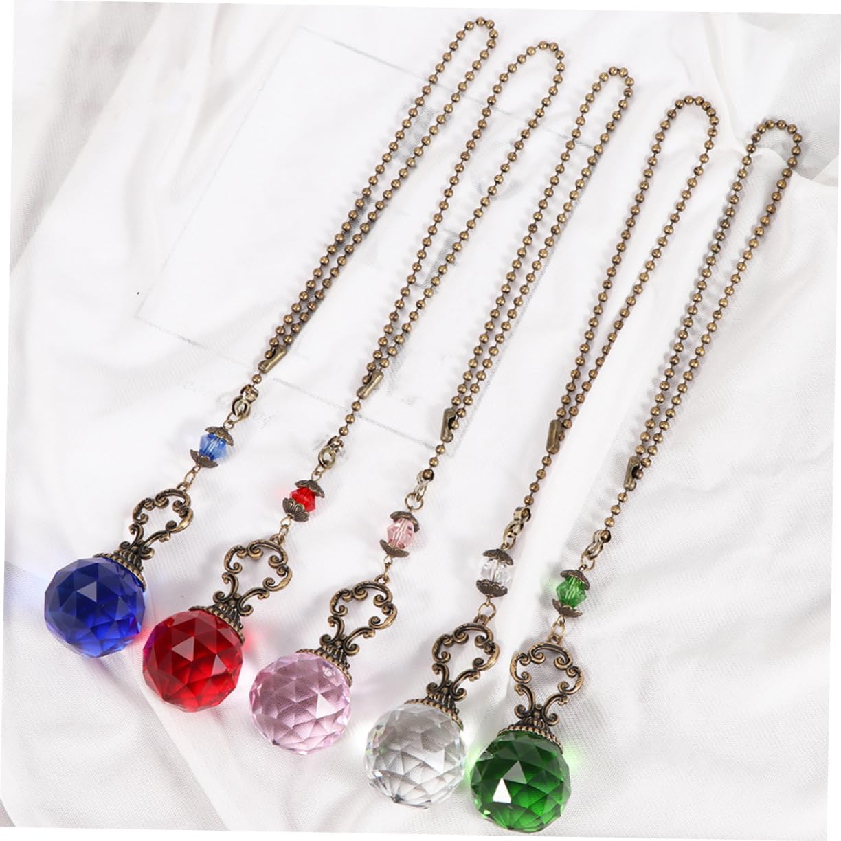 STOBOK 2pcs Ceiling Fan Accessories Chandelier Fan Pull Chain Extensions for Decorative Light Pull Chain