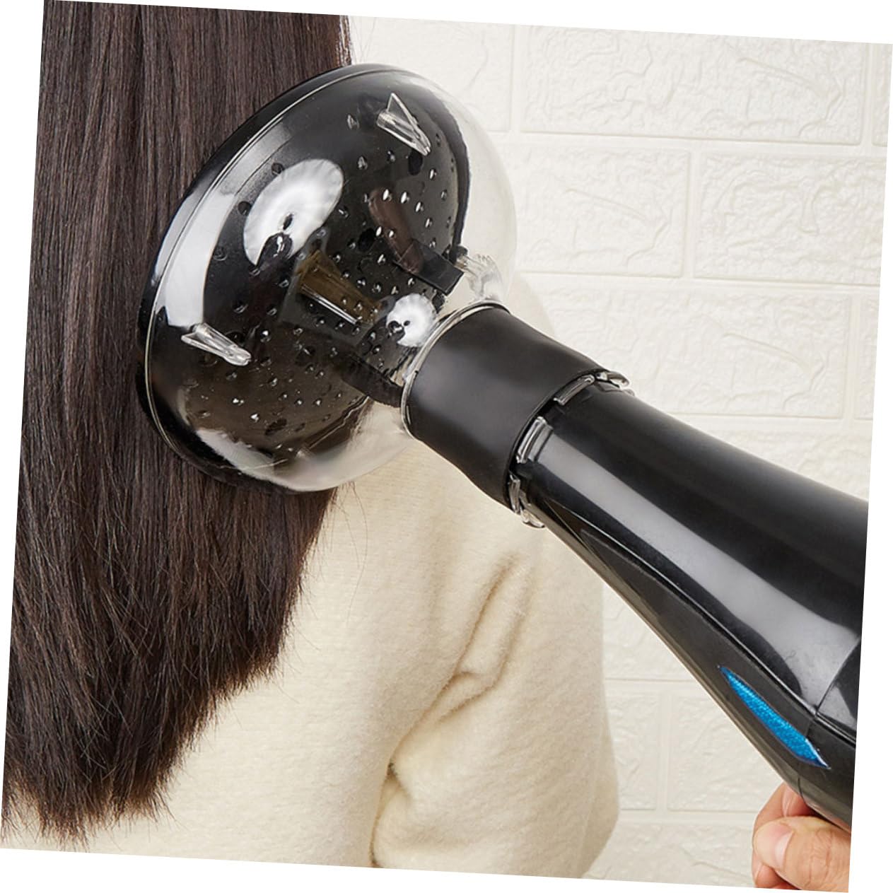 NOLITOY Hair Diffuser Attachment for Blow Dryer Portable Diffuser Cover for Natural Curly and Wavy Hair Easy to Use and Store for Home and Salon Use
