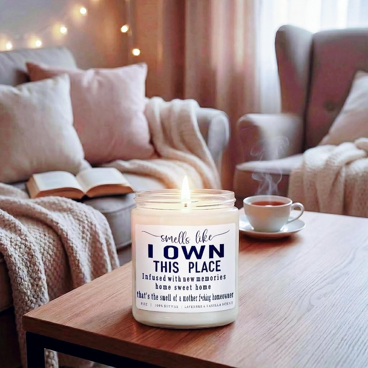 House Warming Gifts New Home,Funny New Home Gift Ideas Scented Candle,Housewarming Gifts for Women,Men,Couple,Friends,New House Must Haves,Closing Gift for Home Buyers 9 oz