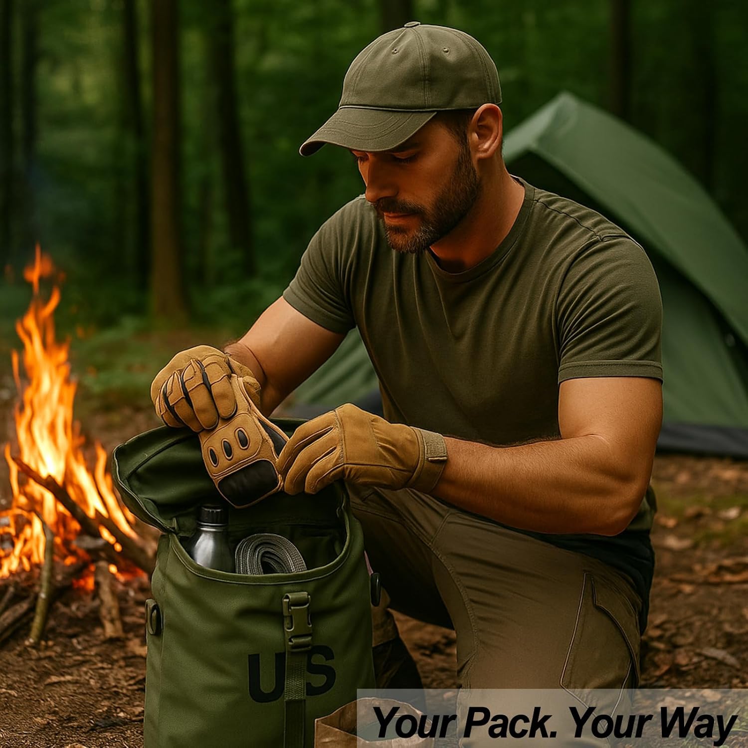 MT 2Pcs US Military MOLLE Sustainment Pouch, Army Utility Pouch - Image 8