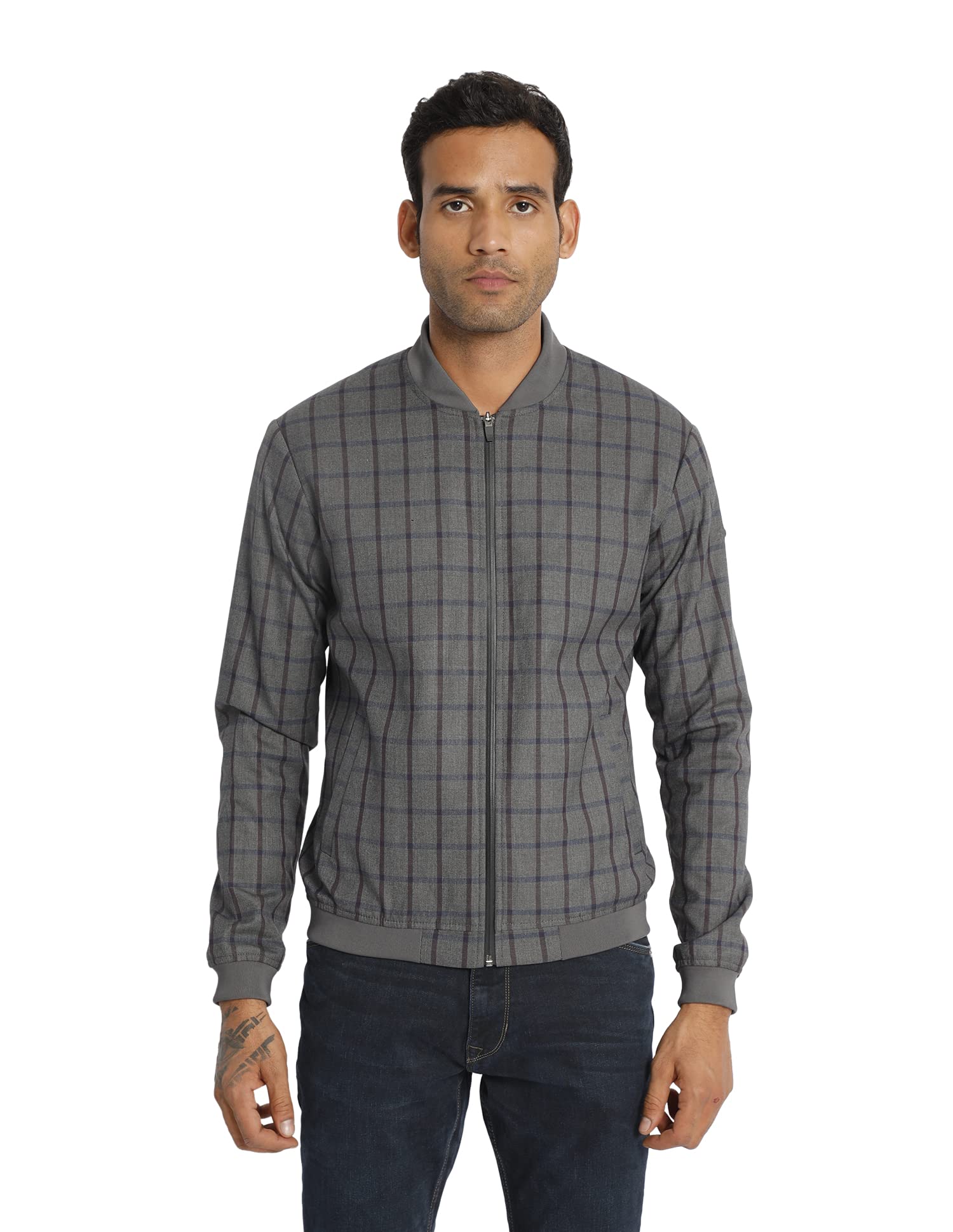 Cotton Blend Men's Trench Standard Length Coat-image-15