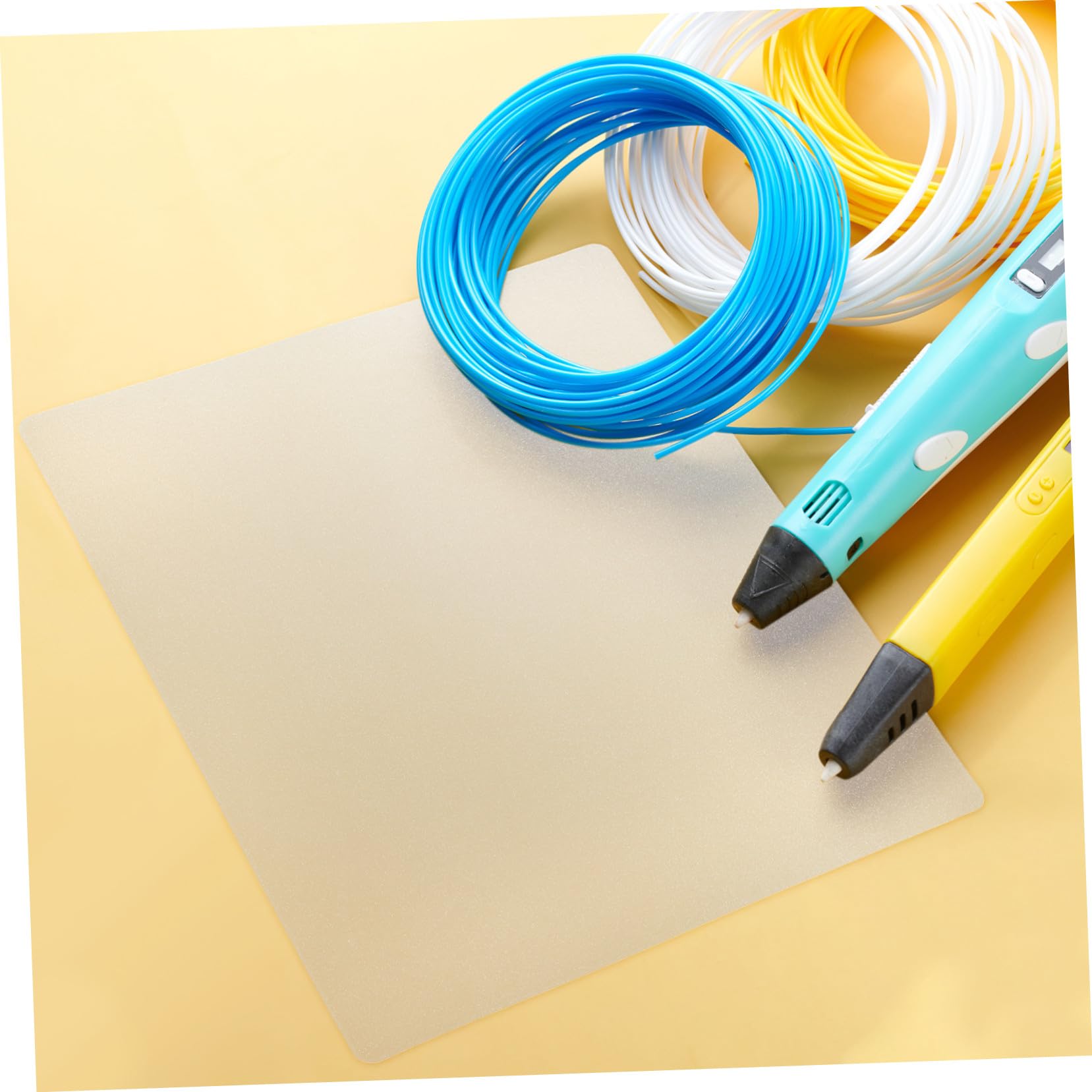 HOMSFOU Tappetino da Disegno Trasparente in PVC per Tracciare e Disegno 3D Creativo Set 10 Pezzi per Tracciare e Disegno 3D Creativo per Penna 3D per attività Creative